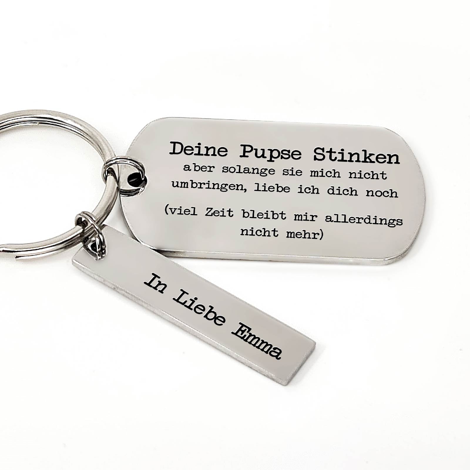 Deine Pupse stinken - Schlüsselanhänger