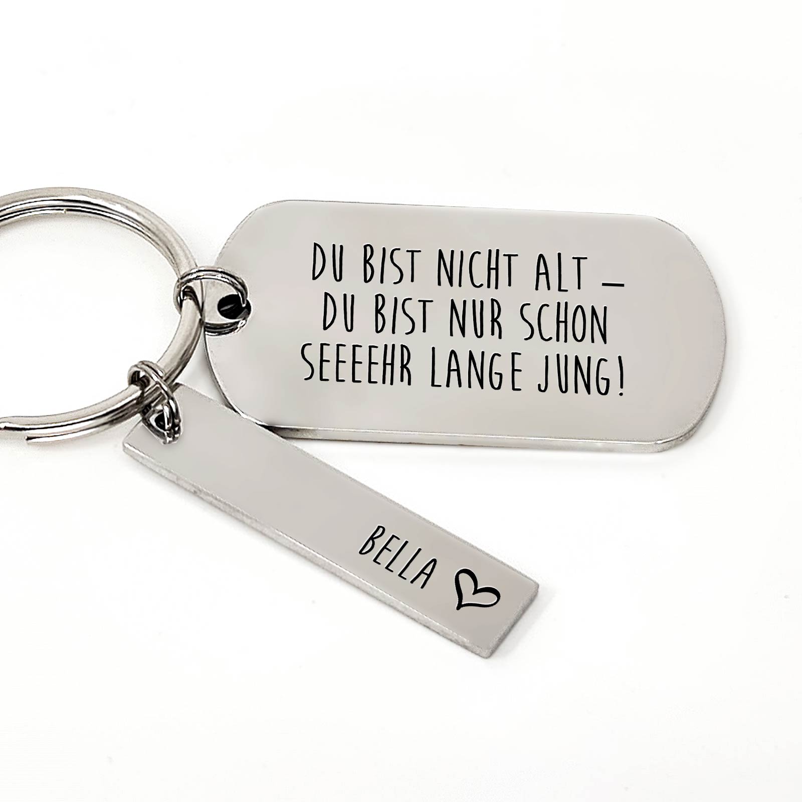 Du bist nicht alt … Schlüsselanhänger Oval