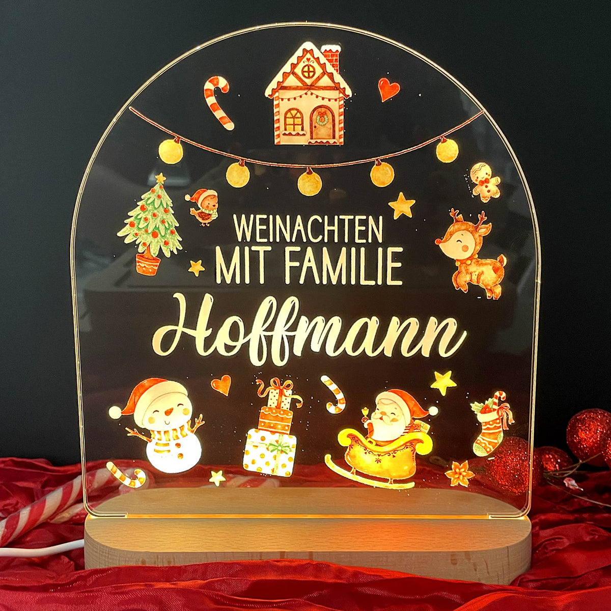 Weihnachten mit Familie - Nachtlicht