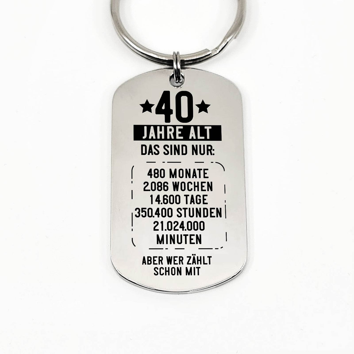 40. Geburtstag Schlüsselanhänger
