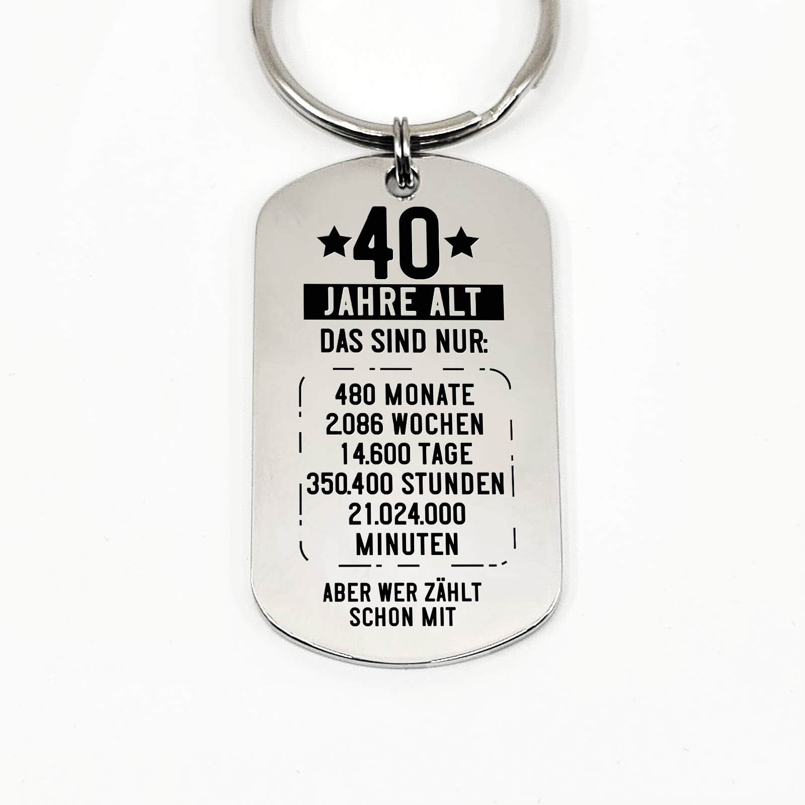 40. Geburtstag Schlüsselanhänger