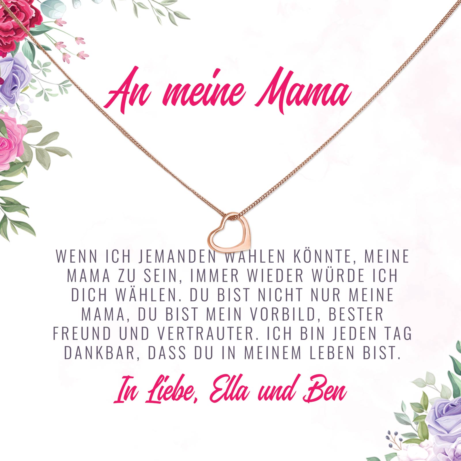 An meine Mama - Halskette
