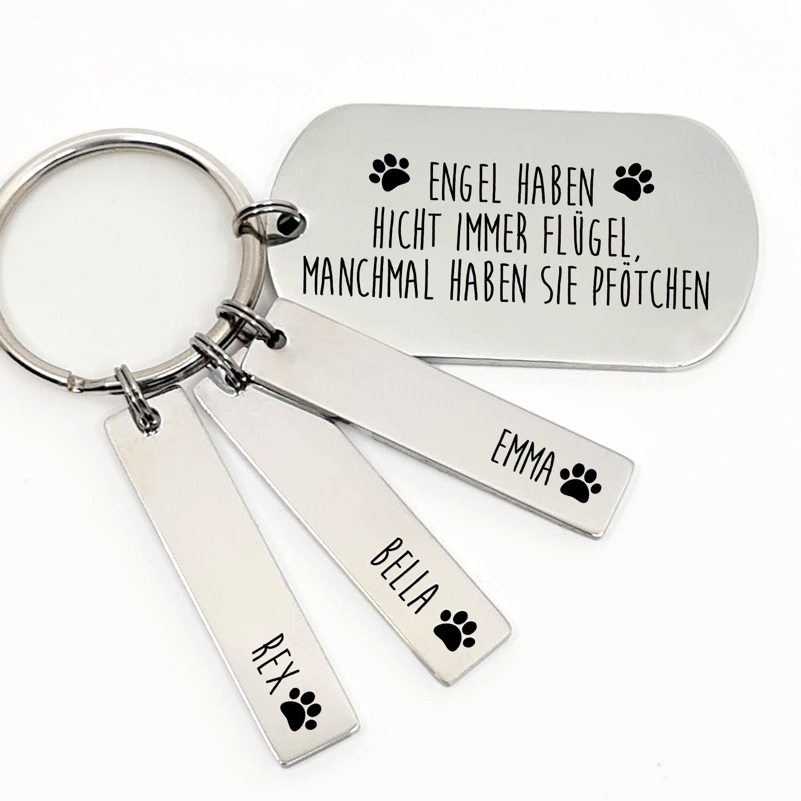 Engel haben nicht immer Flügel - Schlüsselanhänger