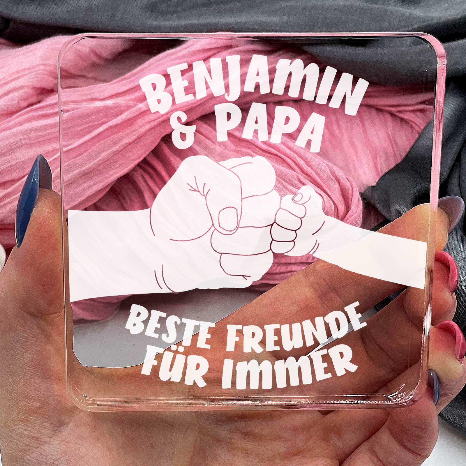 „Beste Freunde für immer“ – Geschenk für Papa
