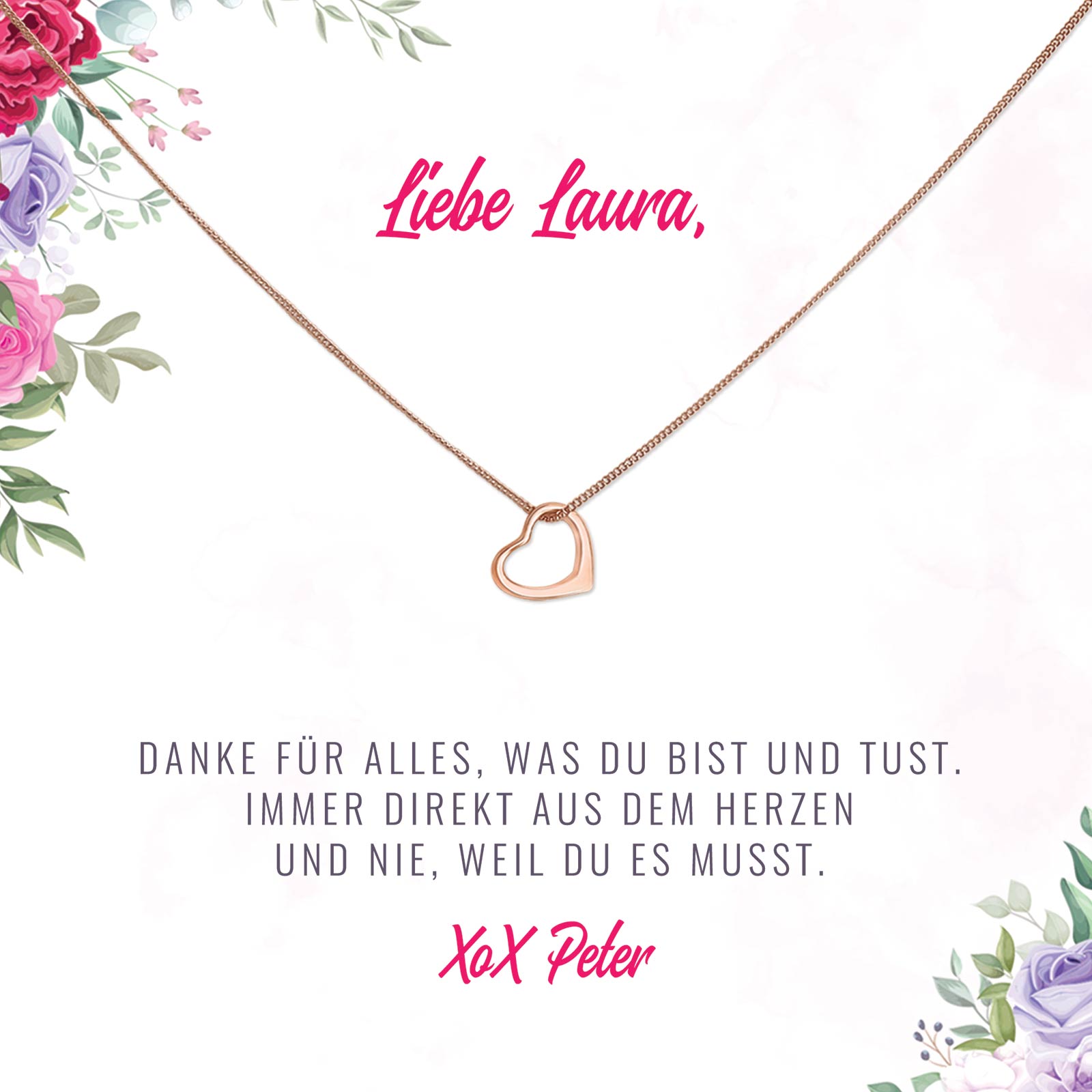 Danke, dass es dich gibt – Halskette