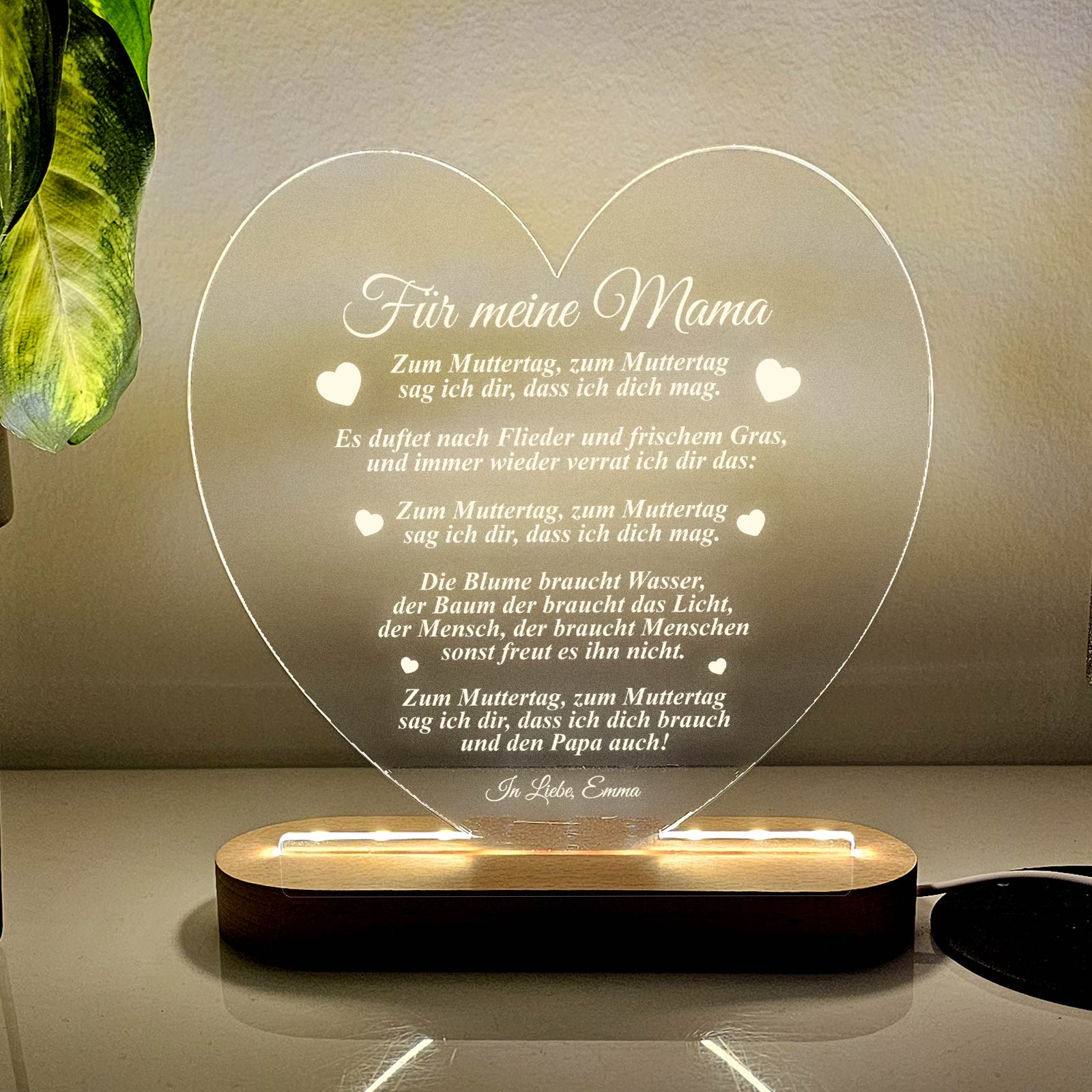 Zum Muttertag, zum Muttertag – LED-Lampe