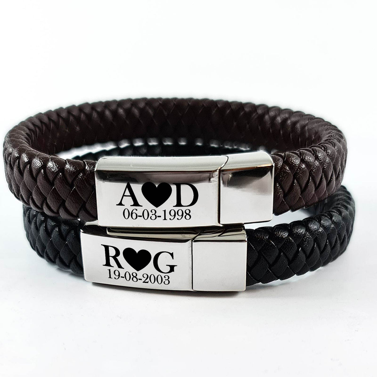 Armband mit Initialen und Datum