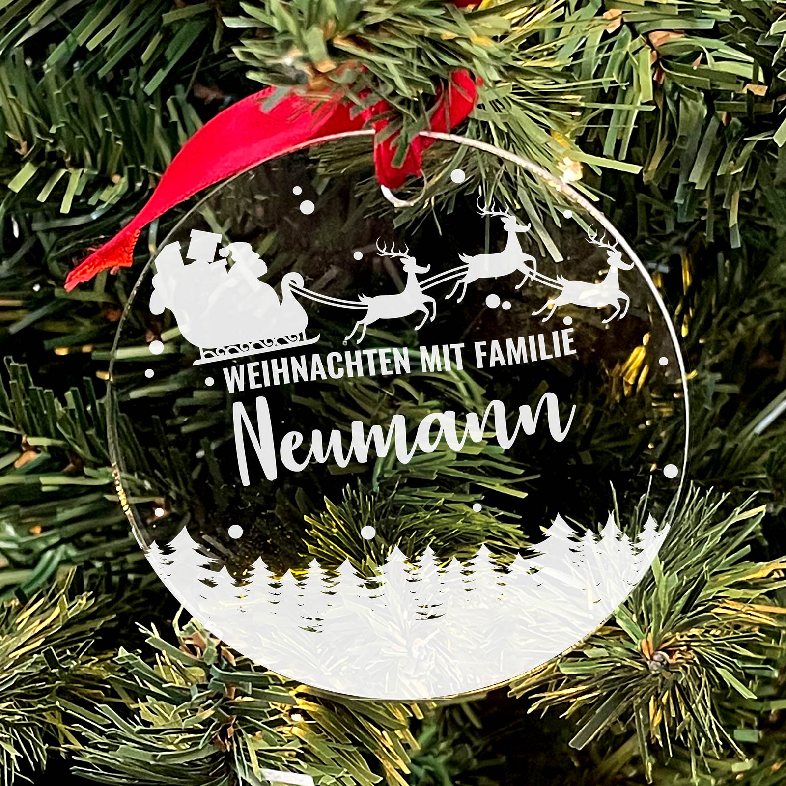 Weihnachten mit familie - Weihnachtsdeko single