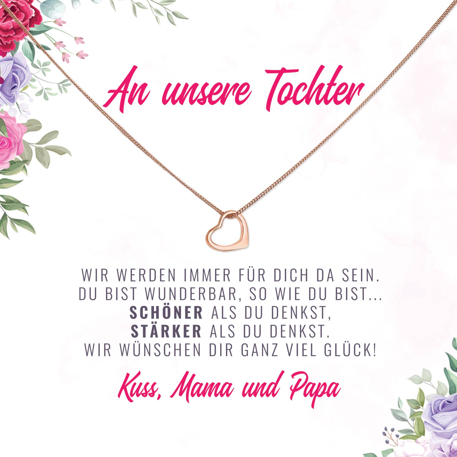An unsere Tochter - Halskette