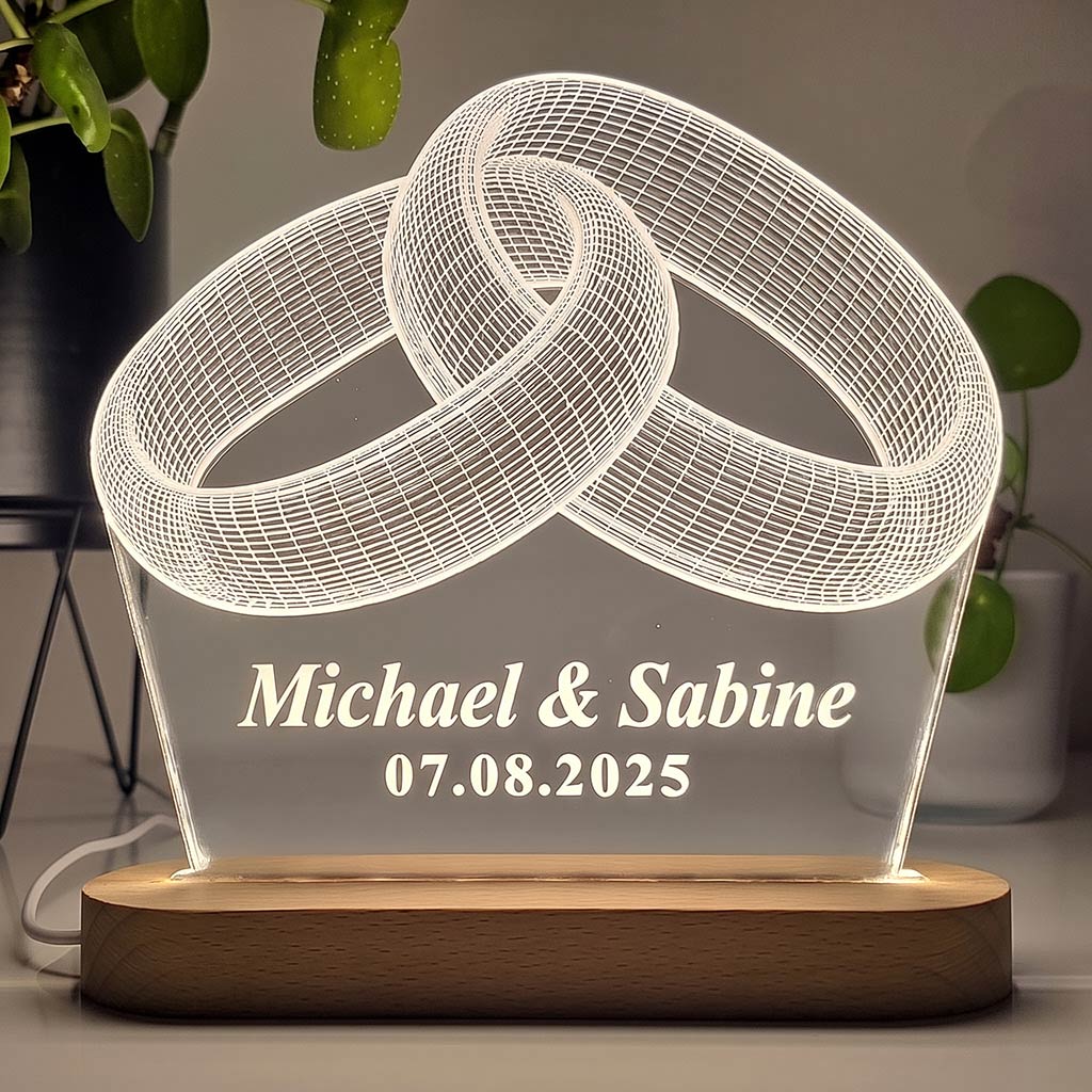 3D-Ringe-Lampe
