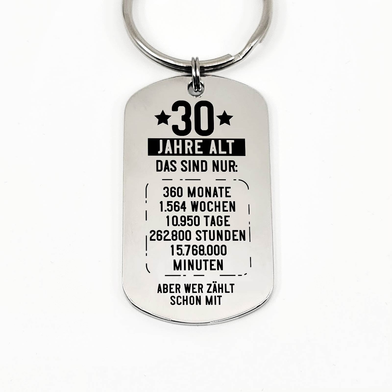 30. Geburtstag Schlüsselanhänger