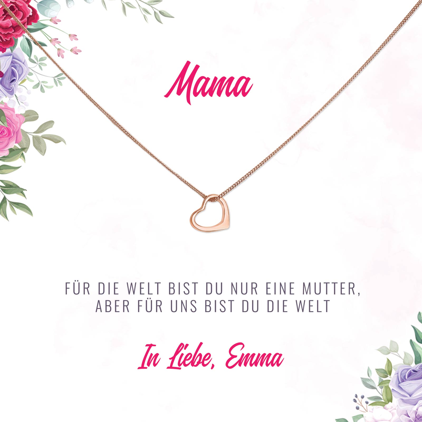 Mama - Für die Welt - Halskette