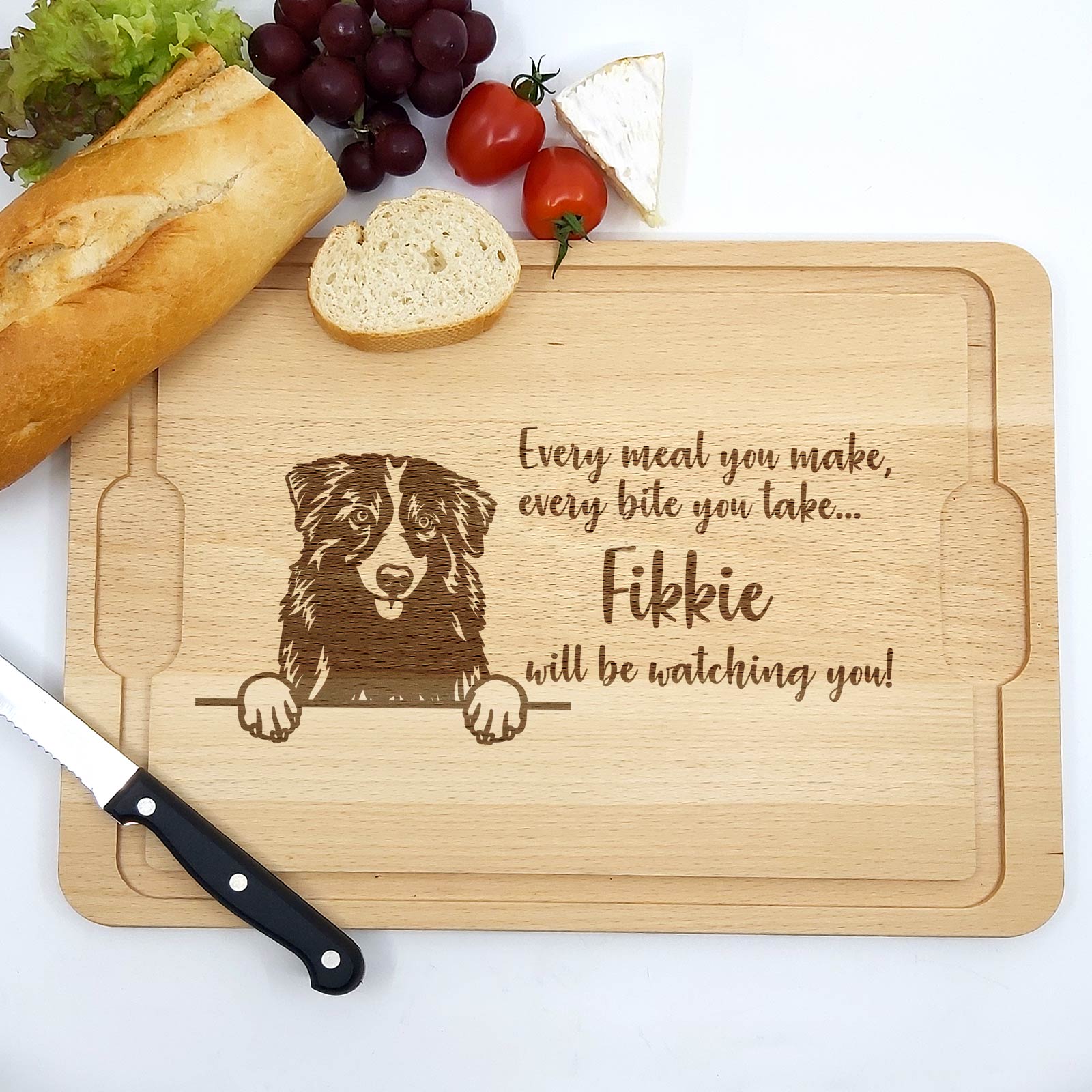 Will be Watching You – Hunde – Schneidebrett