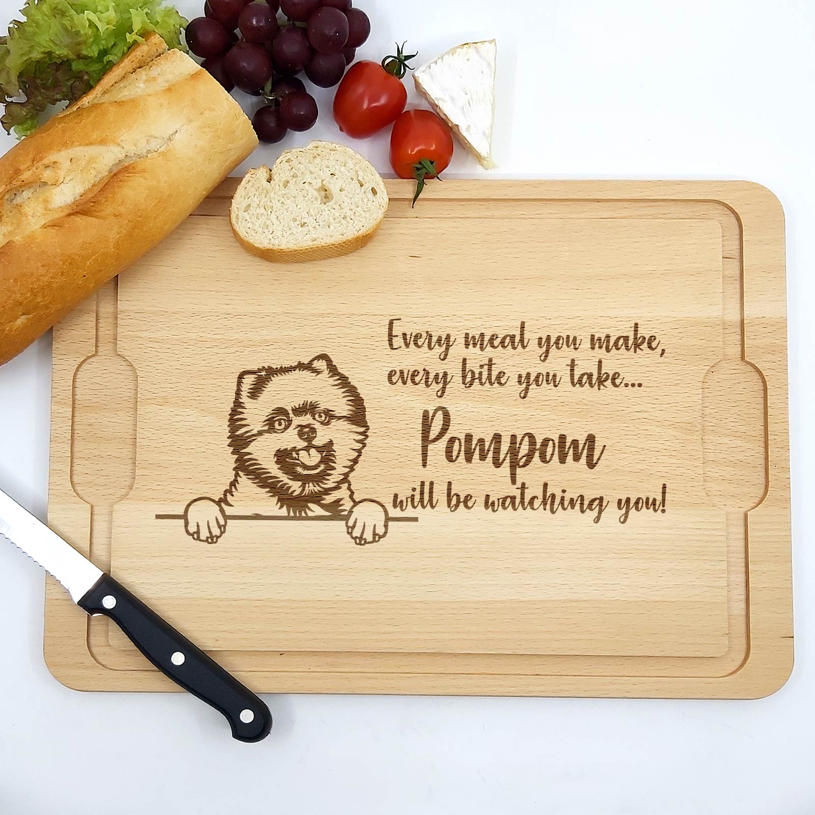 Will be Watching You – Hunde – Schneidebrett