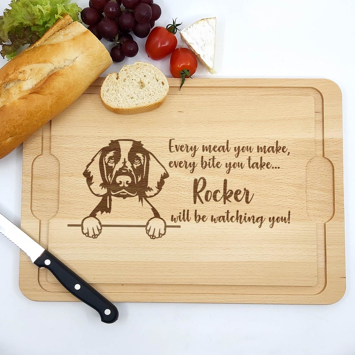 Will be Watching You – Hunde – Schneidebrett