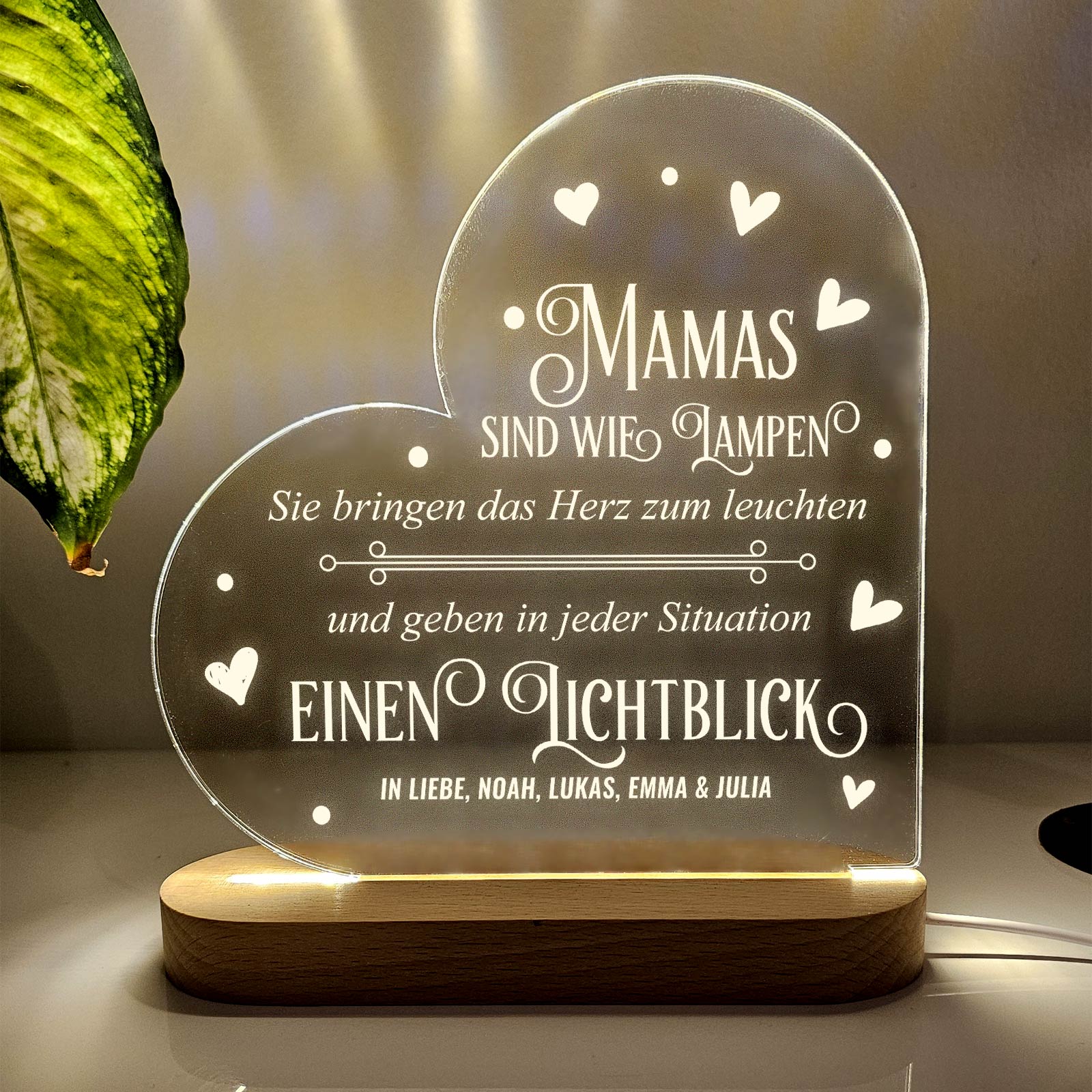 Mamas sind wie Lampen – LED-Lampe