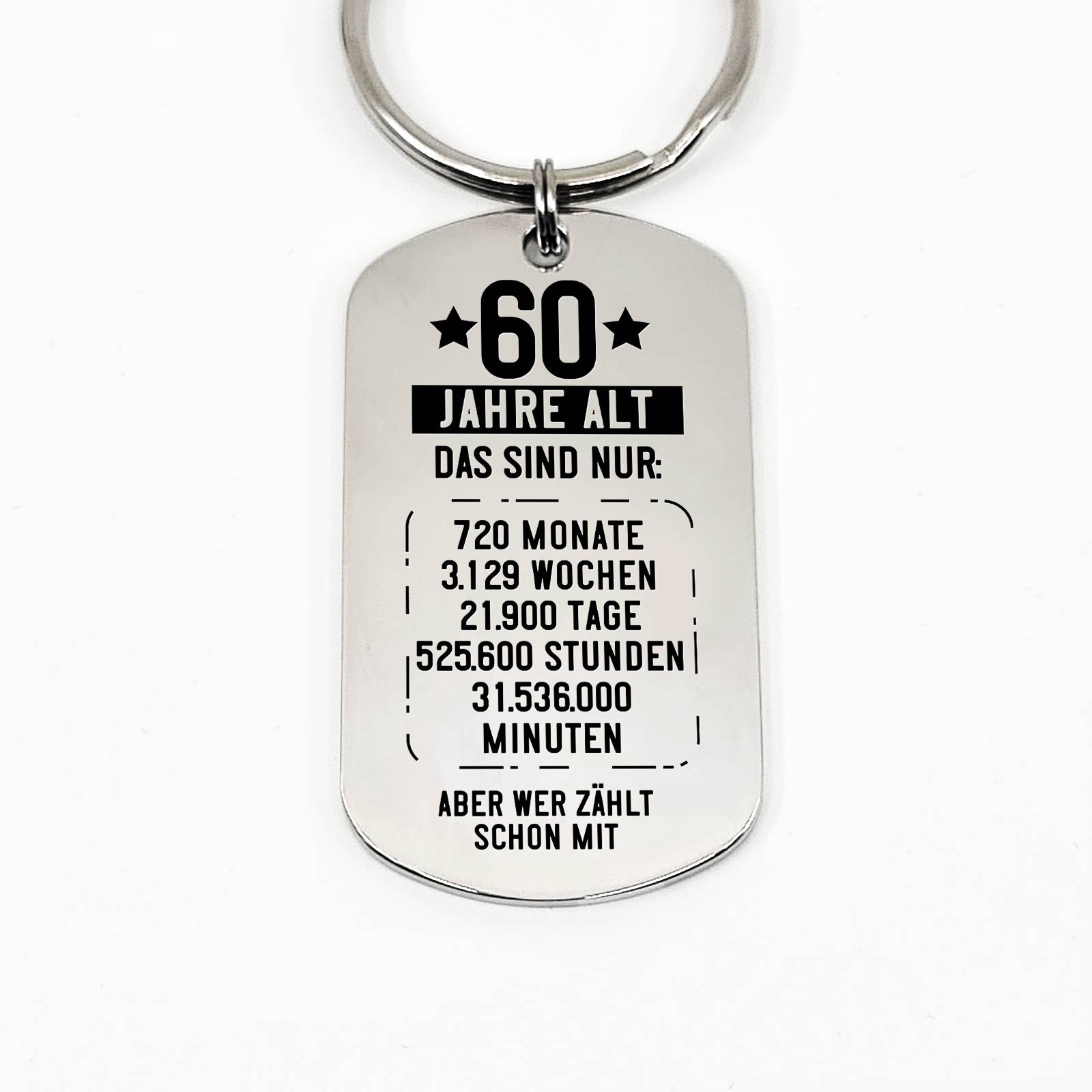 60. Geburtstag Schlüsselanhänger