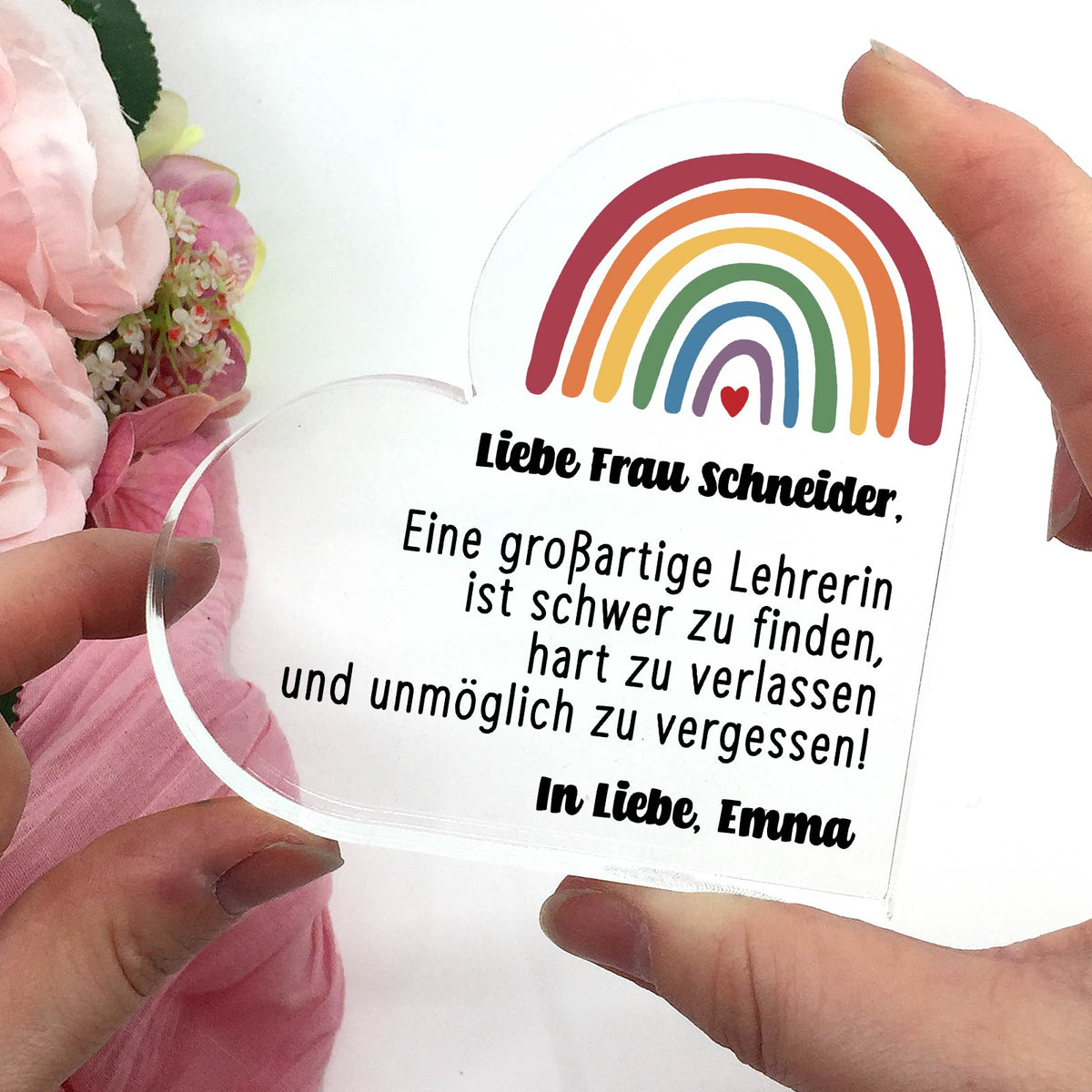 Unmöglich zu vergessen! -  Plexiglasherz