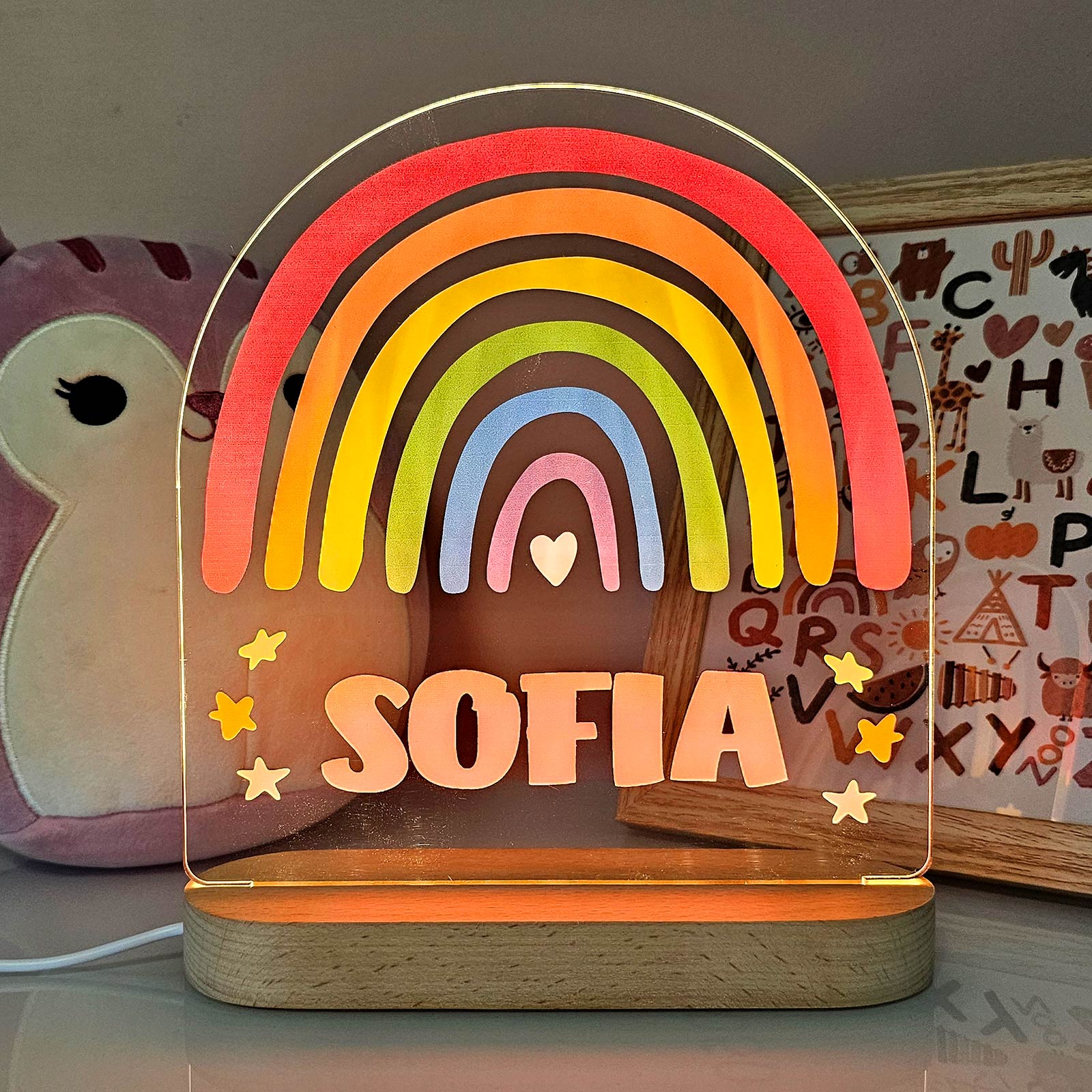 Bunte Regenbogen-LED-Lampe