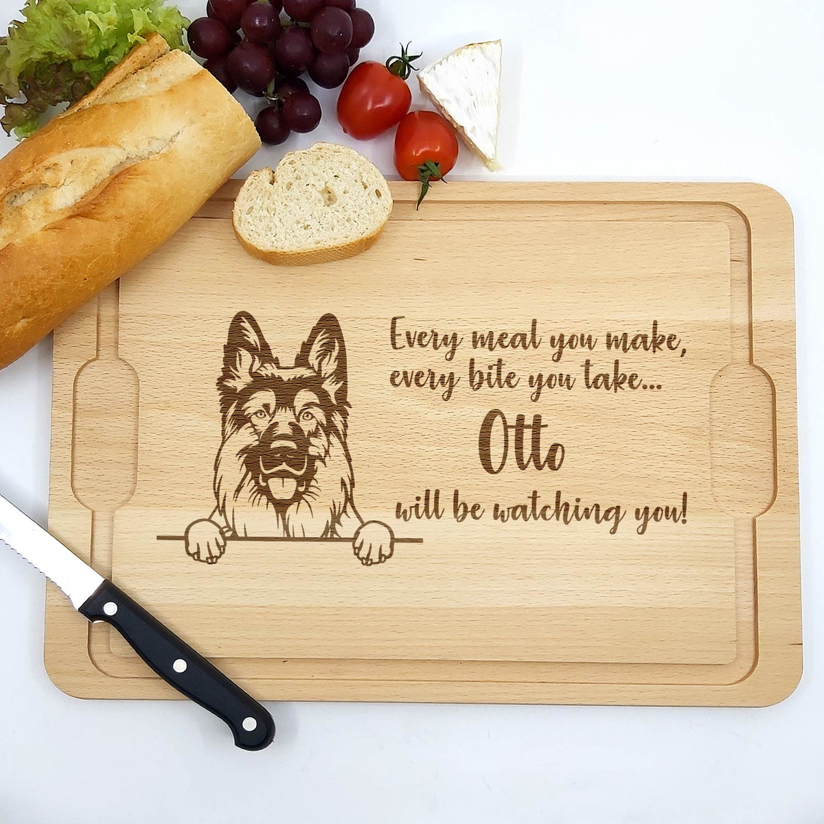 Will be Watching You – Hunde – Schneidebrett