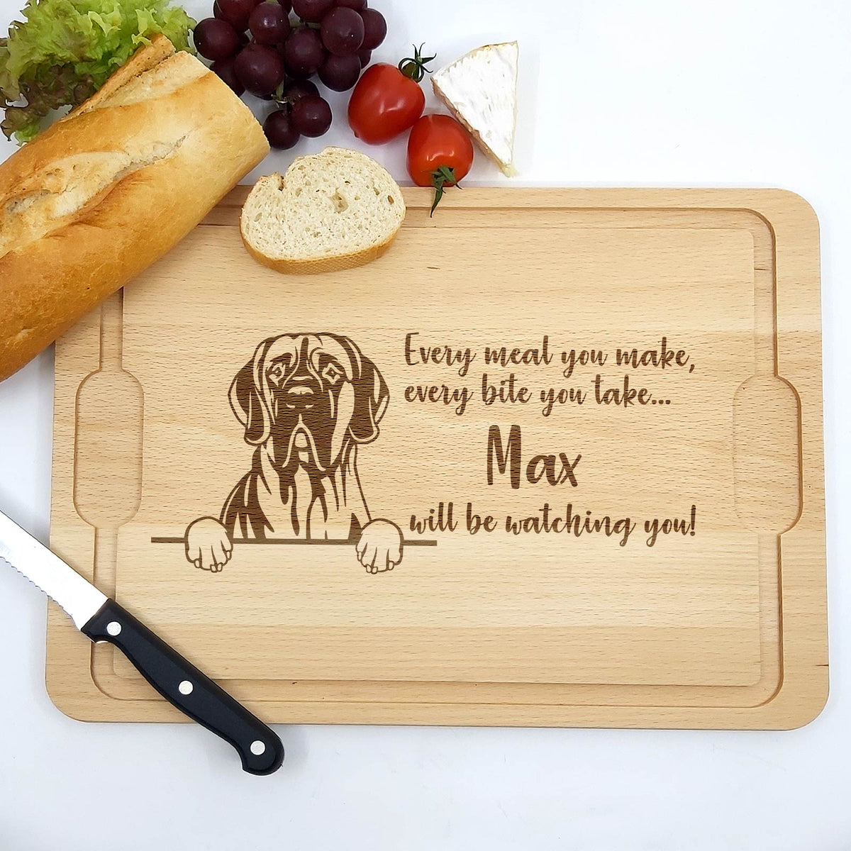 Will be Watching You – Hunde – Schneidebrett