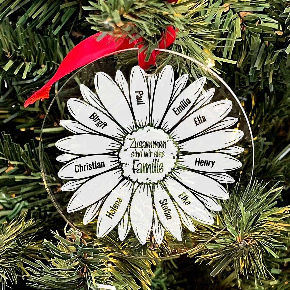 Familienblume - Weihnachtsdeko