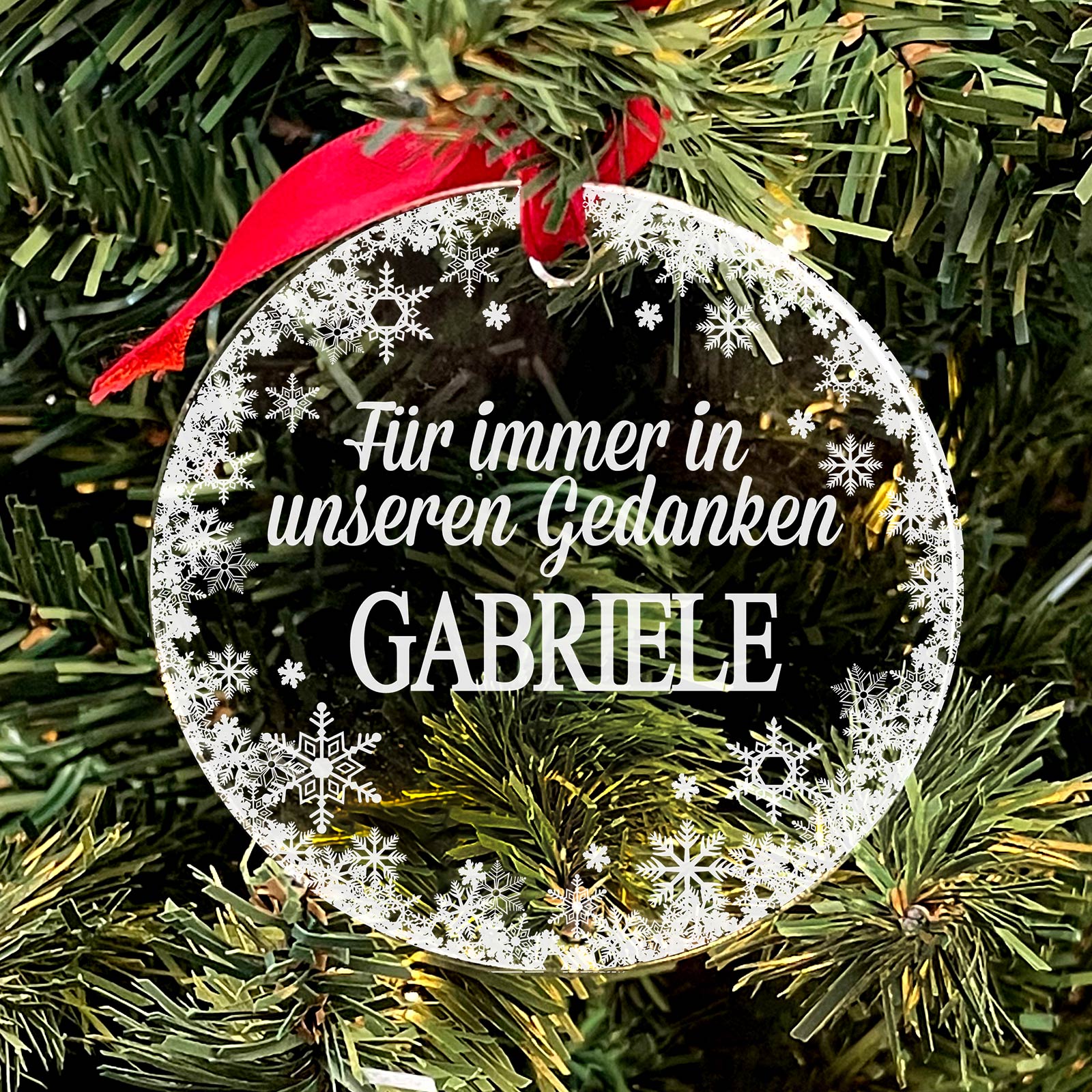 Für immer in unseren Gedanken - Weihnachtsdeko