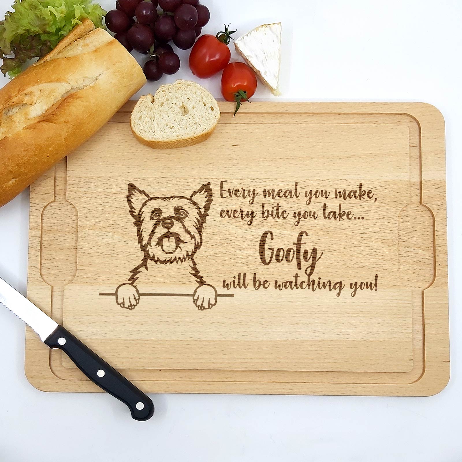 Will be Watching You – Hunde – Schneidebrett