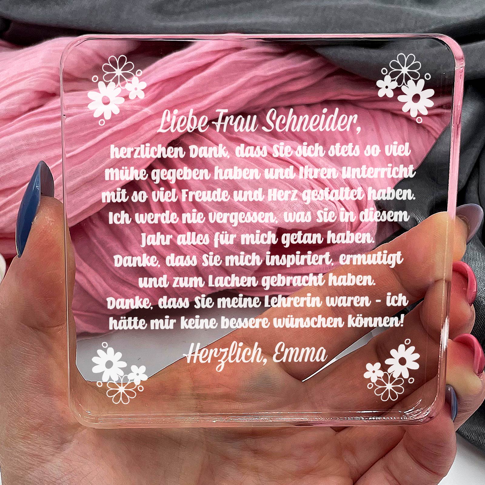 Danke, dass Sie meine Lehrerin waren – Geschenkidee zum Schuljahresende