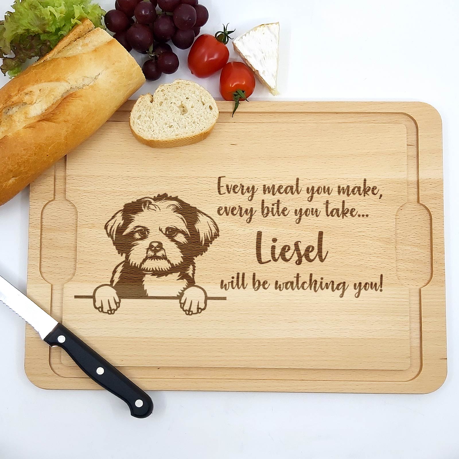 Will be Watching You – Hunde – Schneidebrett