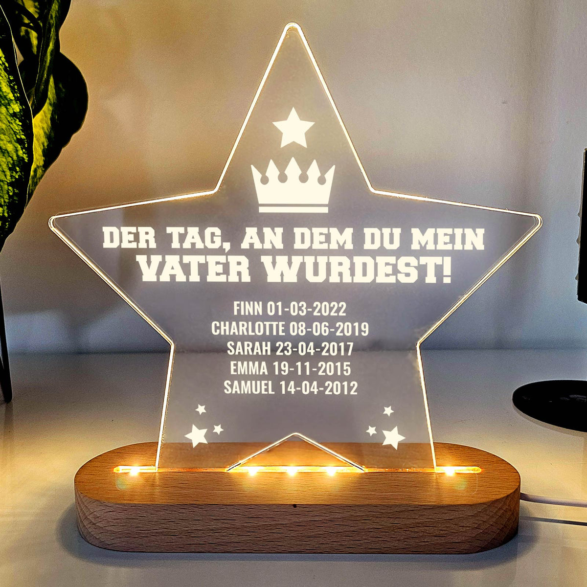 Der Tag, an dem du mein Papa wurdest - Led-lampe