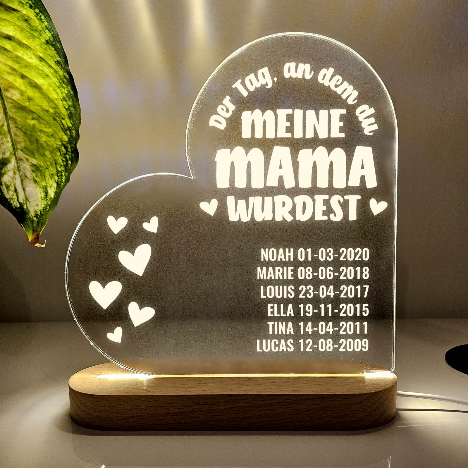 Der Tag, an dem du meine Mama wurdest - Led-lampe
