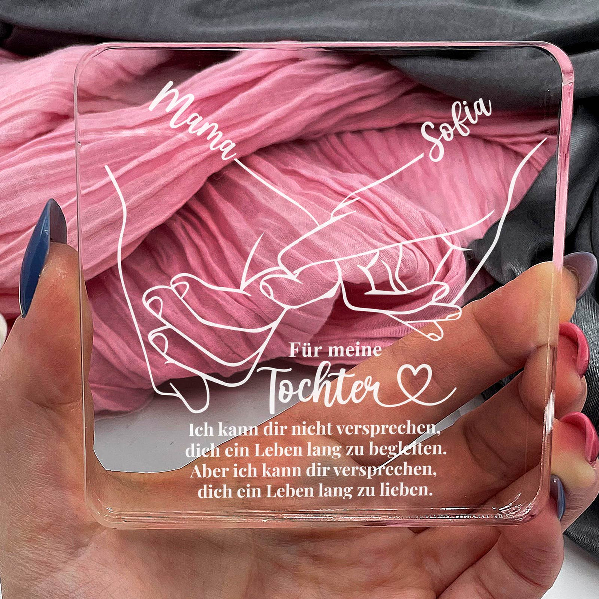 Für meine Tochter – Plexiglasplakette
