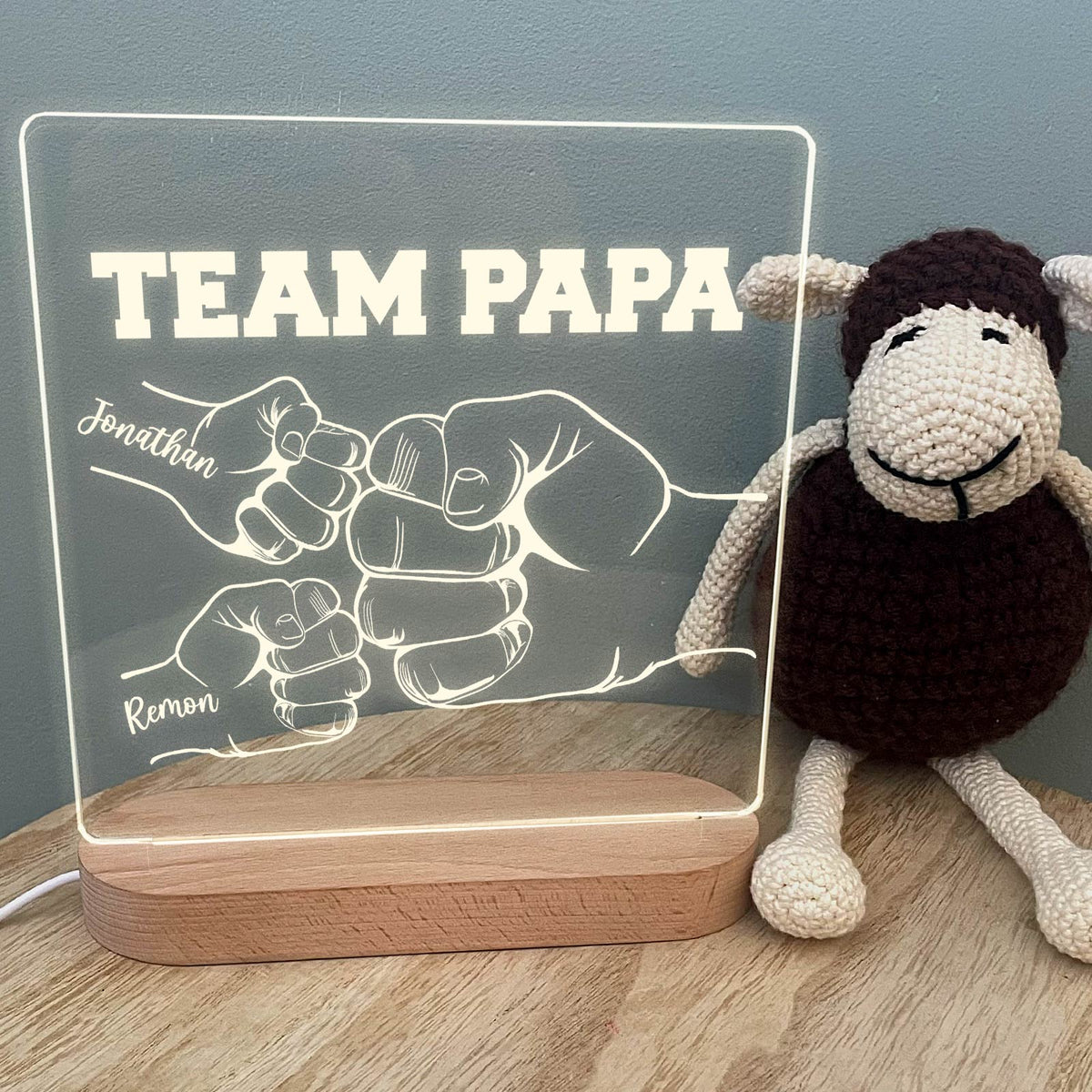 Fistbumps Team Papa – LED-Lampe