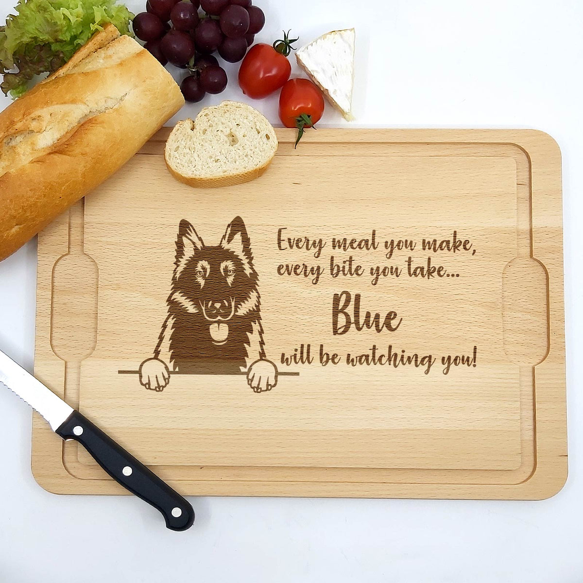 Will be Watching You – Hunde – Schneidebrett