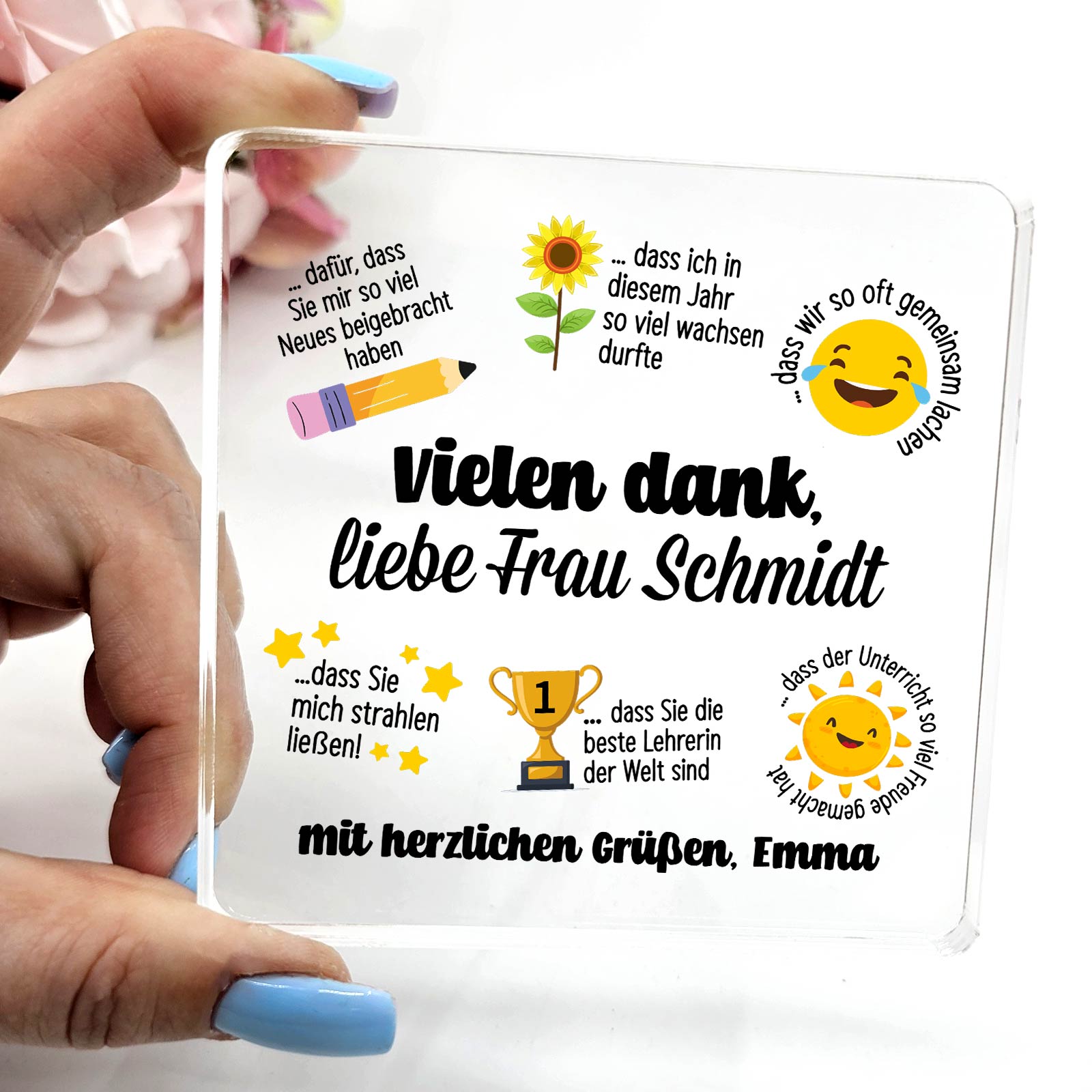 Vielen Dank für alles – Geschenkidee für Lehrerabschied