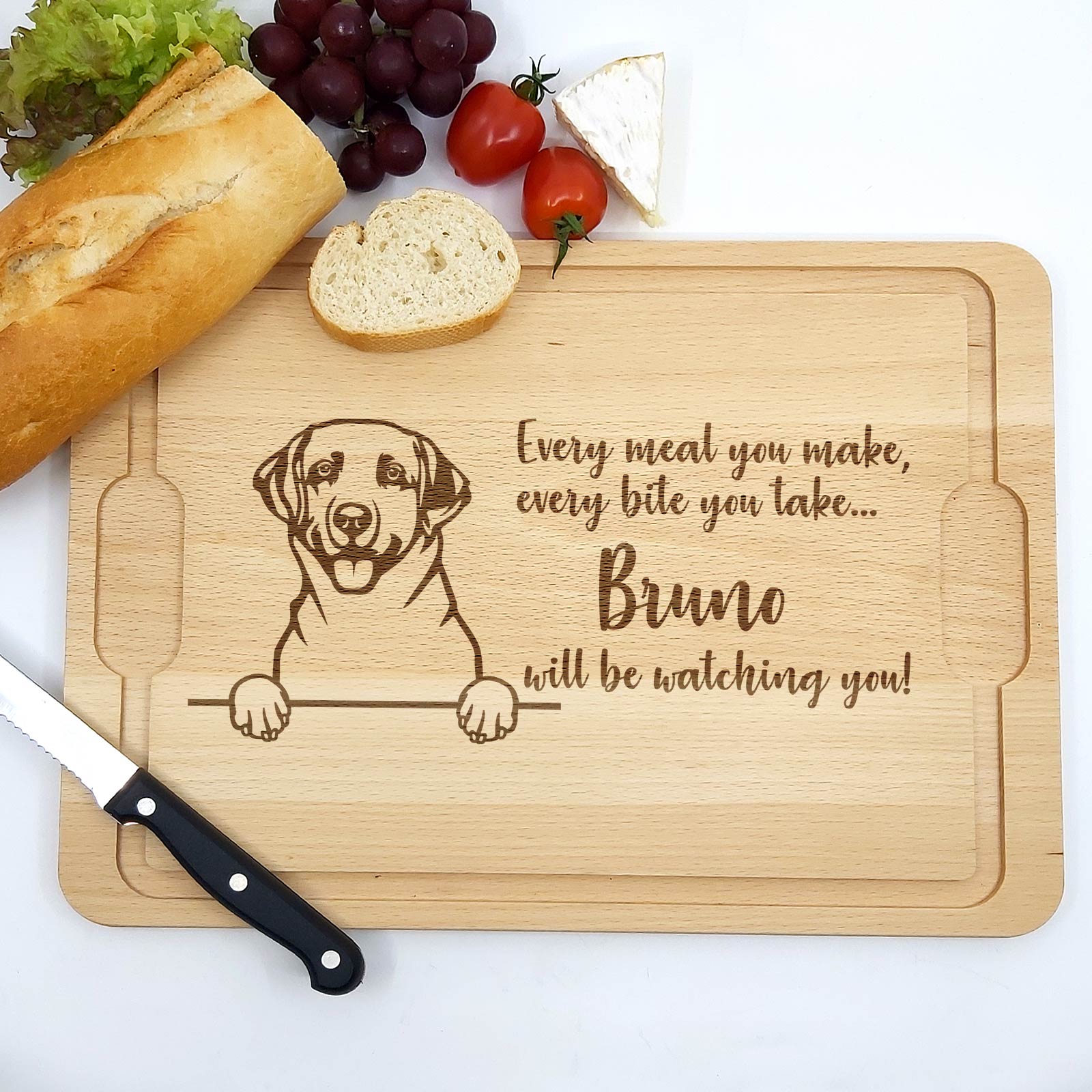 Will be Watching You – Hunde – Schneidebrett