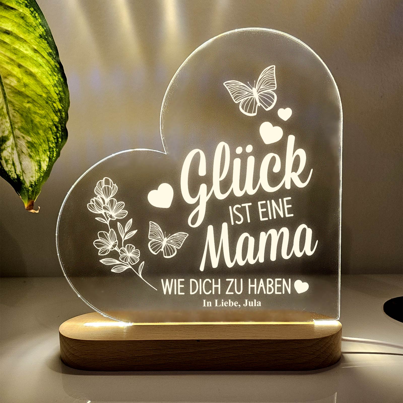 Glück ist – LED-Lampe