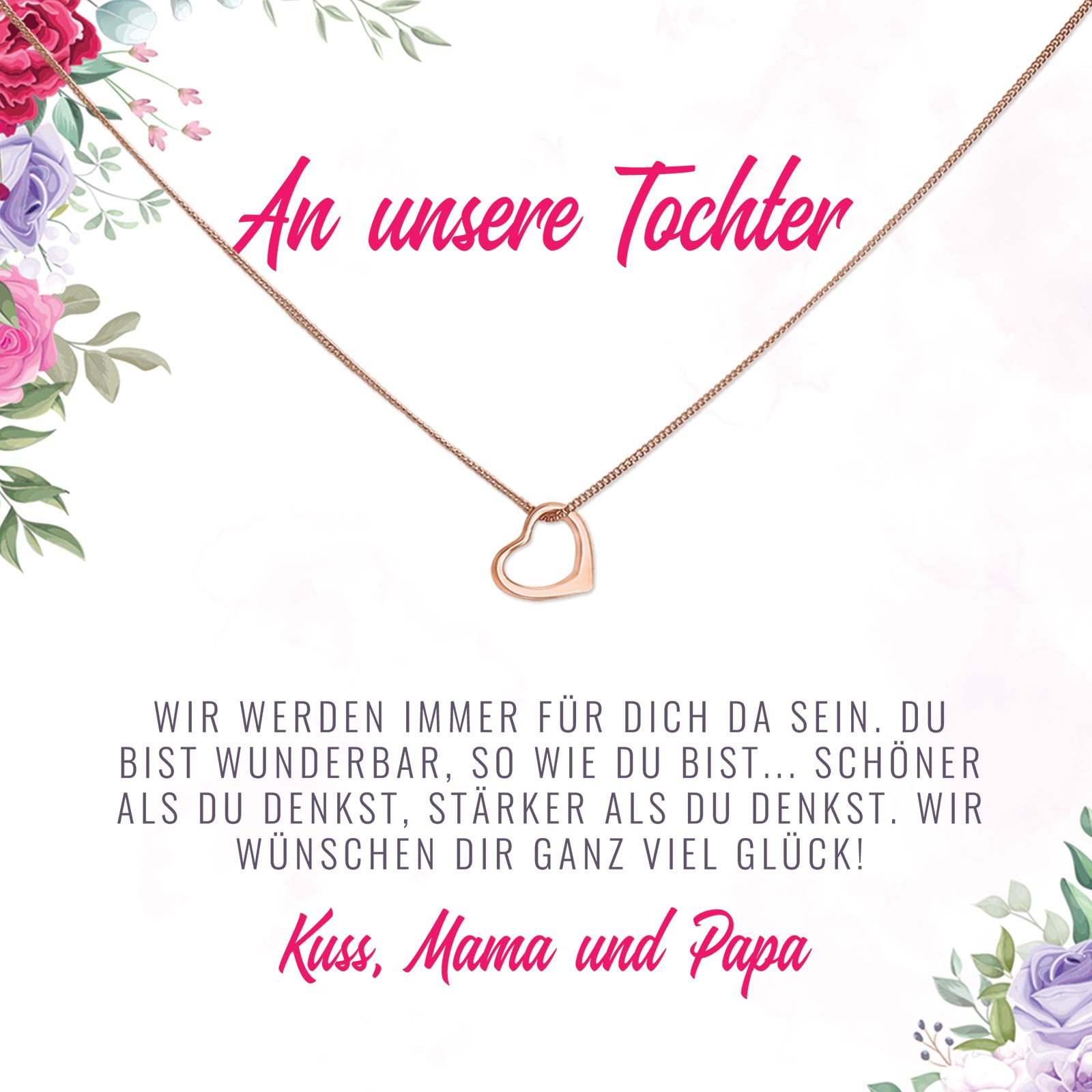 An unsere Tochter - Halskette