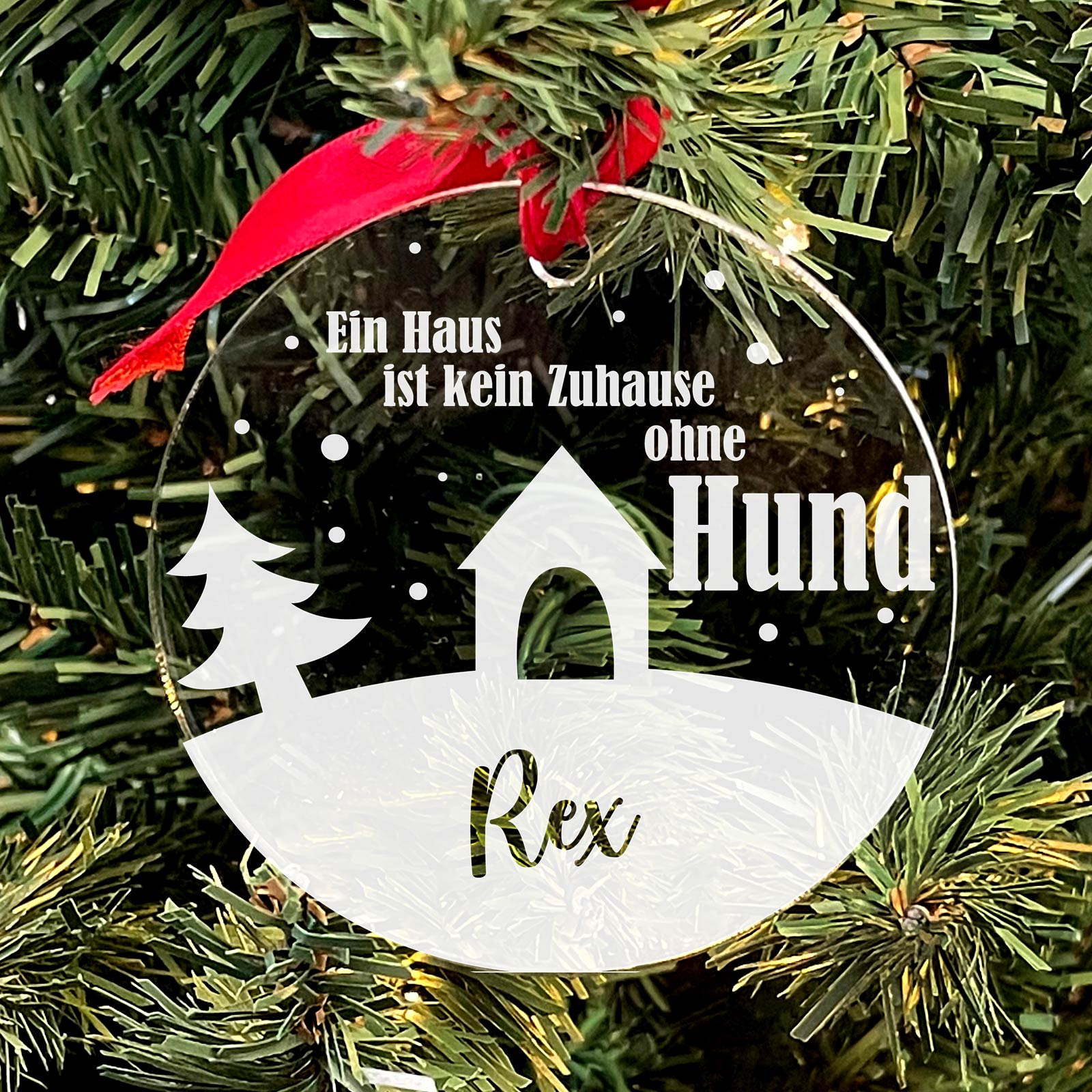 Kein Zuhause ohne Hund - Weihnachtsdeko