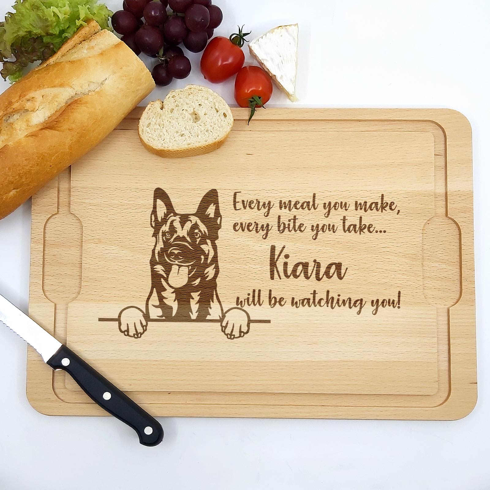 Will be Watching You – Hunde – Schneidebrett