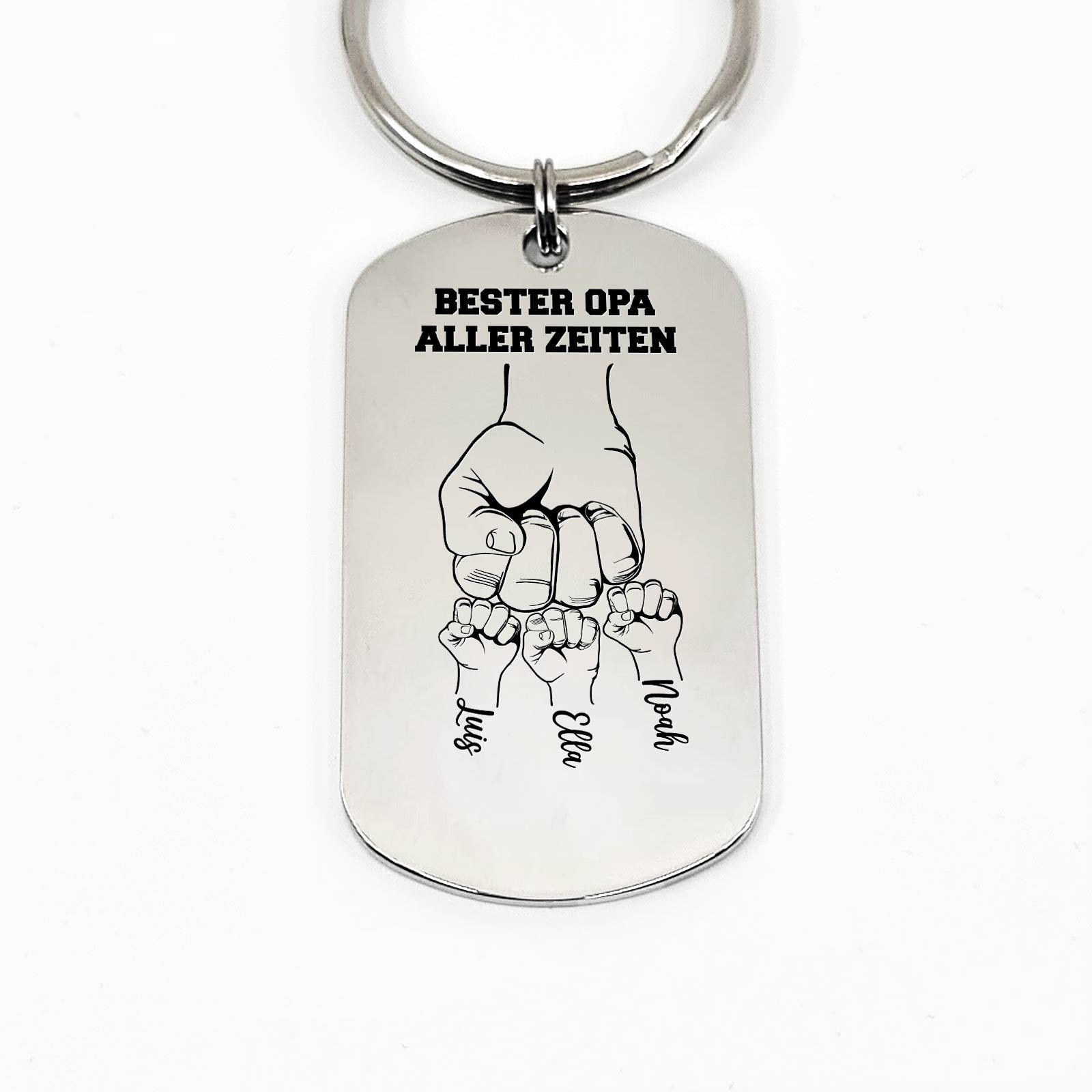 Fistbumps Schlüsselanhänger - Vatertagsgeschenk für Papa oder Opa