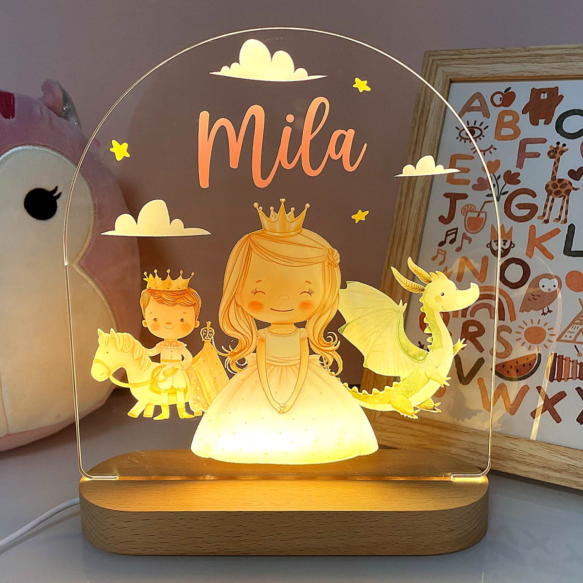 Prinzessinnenlampe mit eigenem Namen