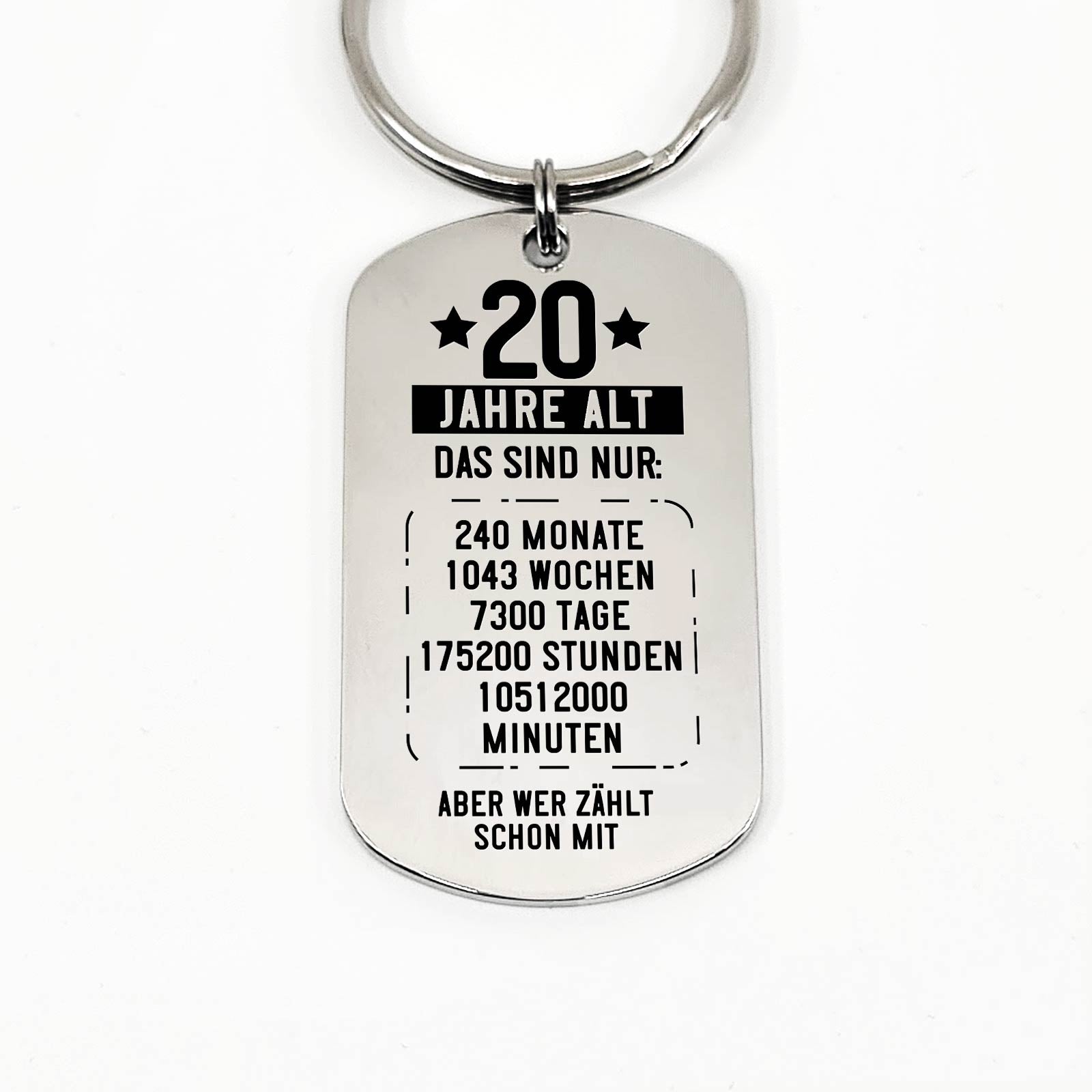 20. Geburtstag Schlüsselanhänger