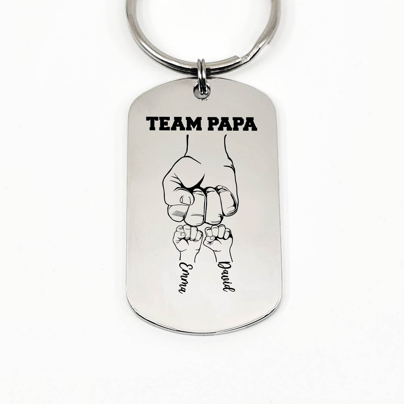 Fistbumps Schlüsselanhänger - Vatertagsgeschenk für Papa oder Opa