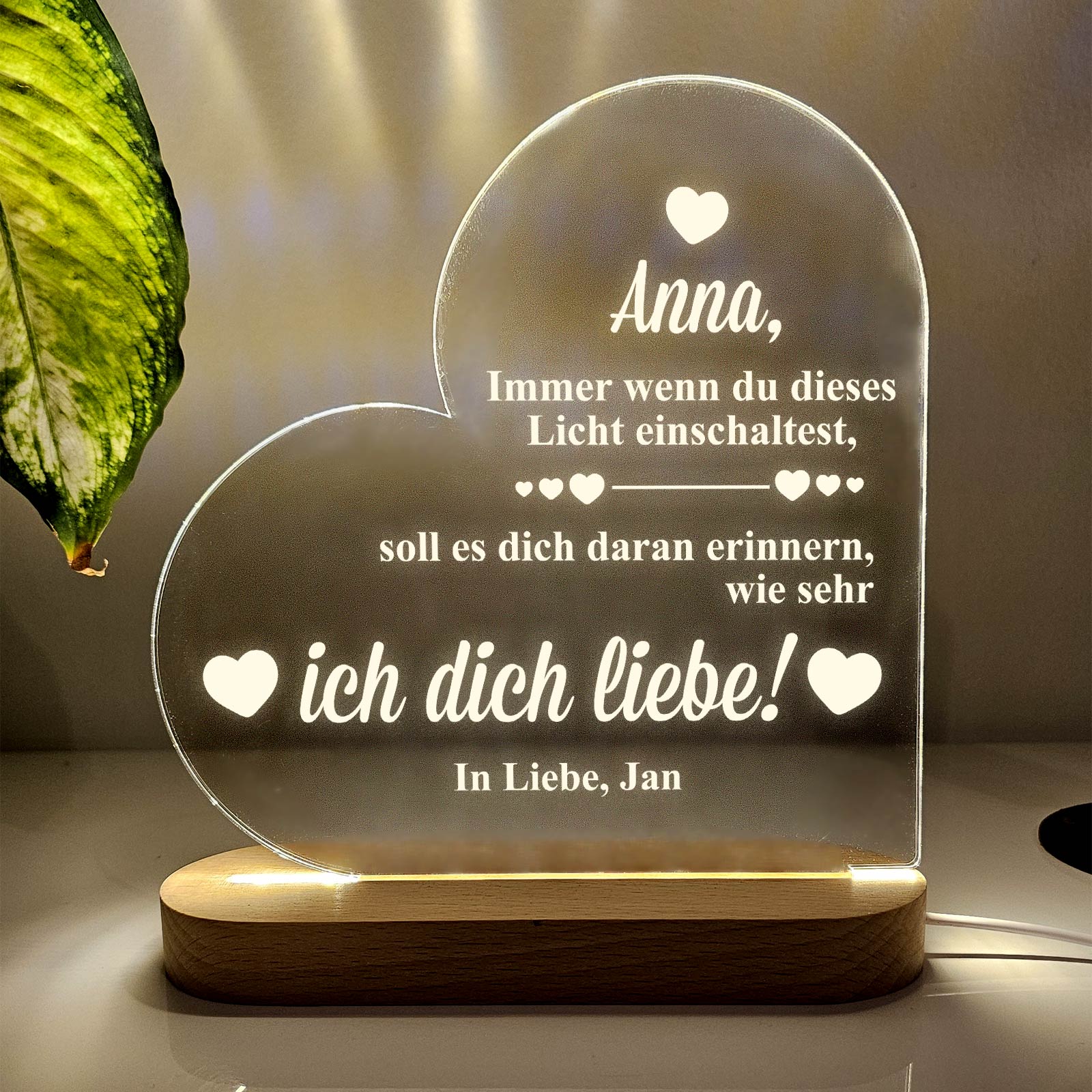Valentinstags-Licht