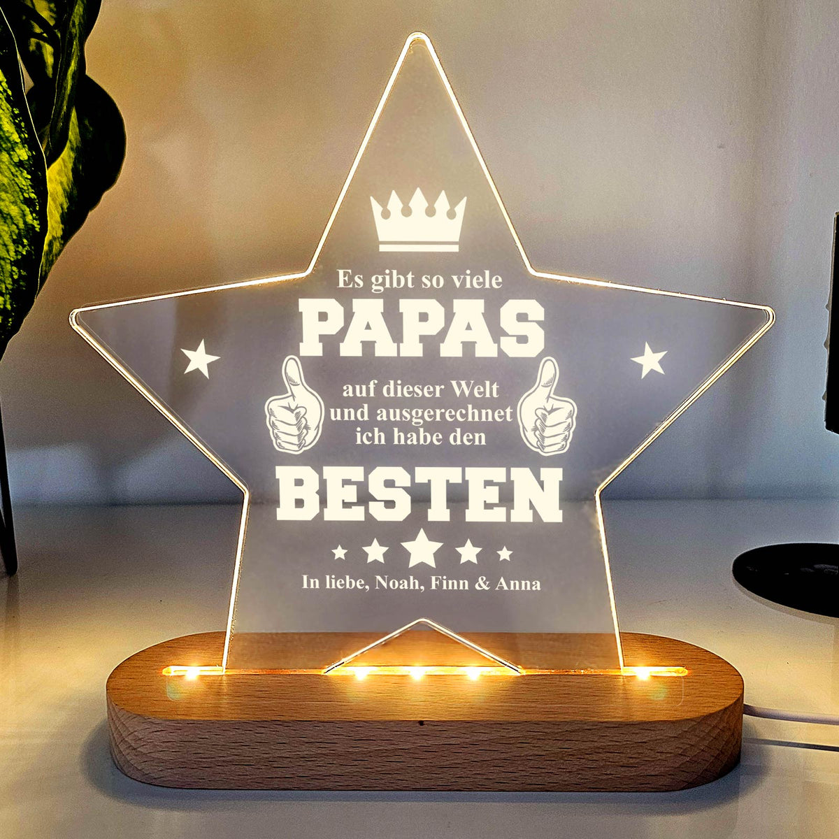 Es gibt so viele Papas – LED-Lampe