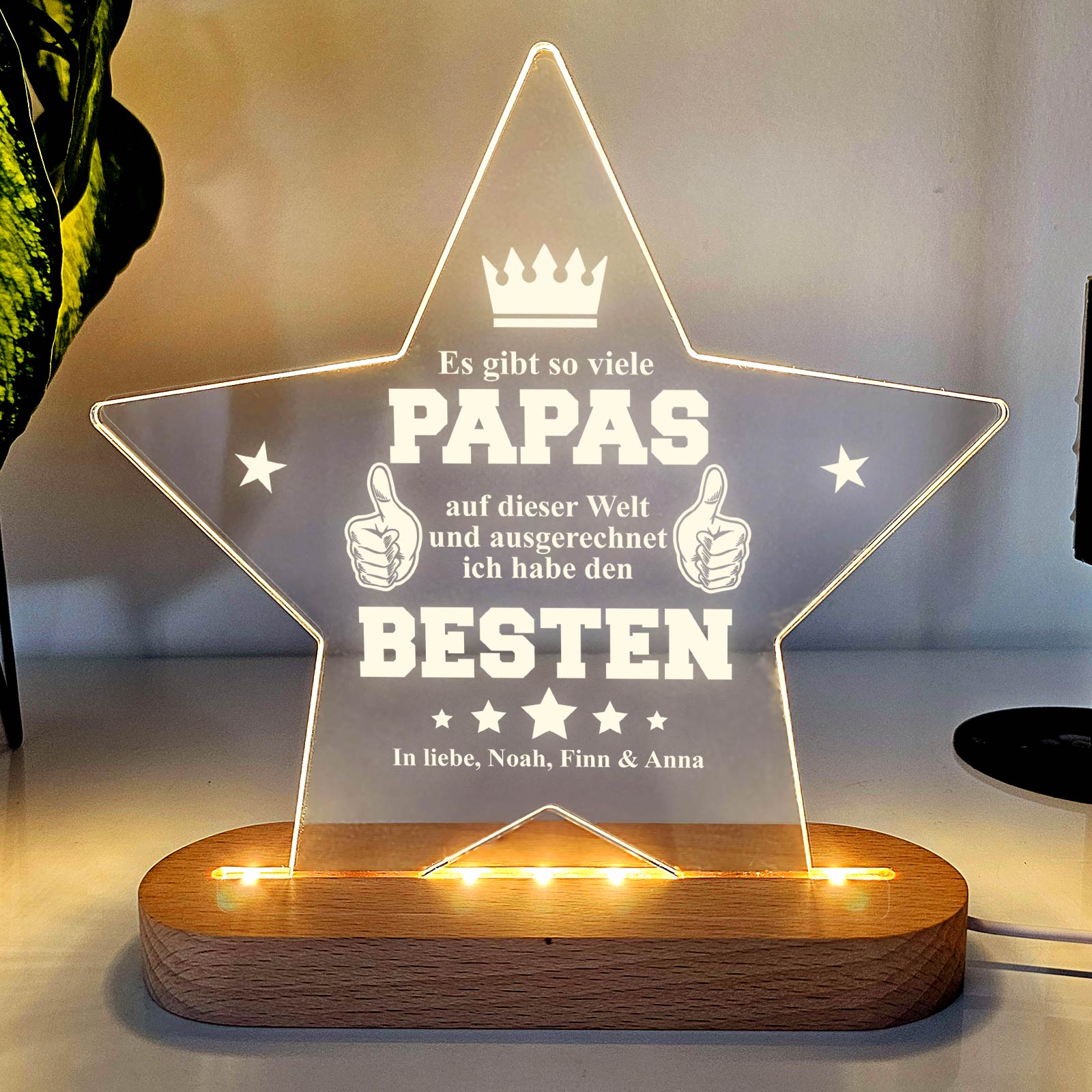Es gibt so viele Papas – LED-Lampe