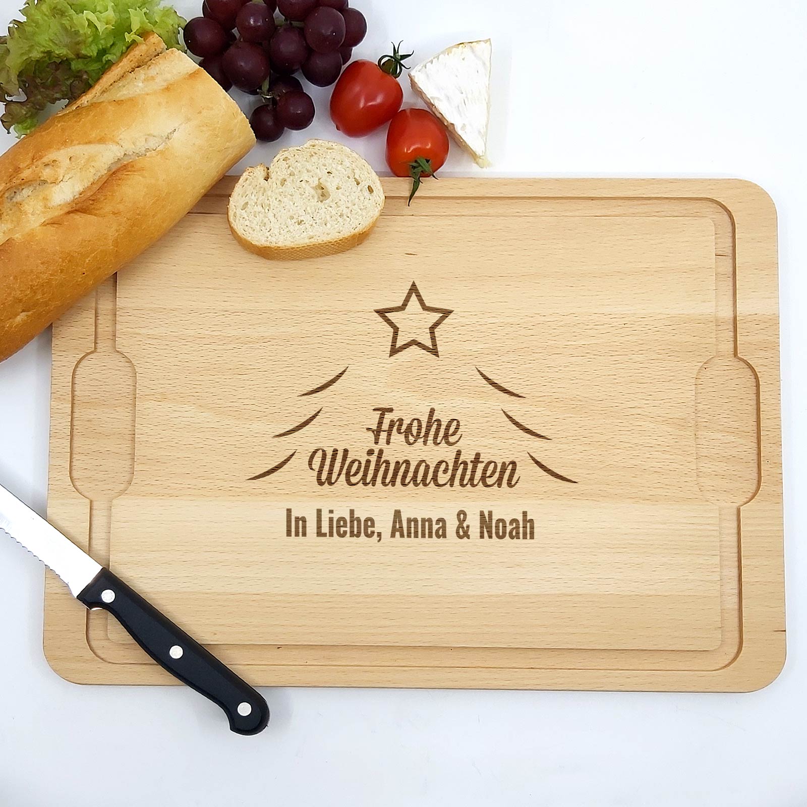 Frohe Weinachten - Schneidebrett