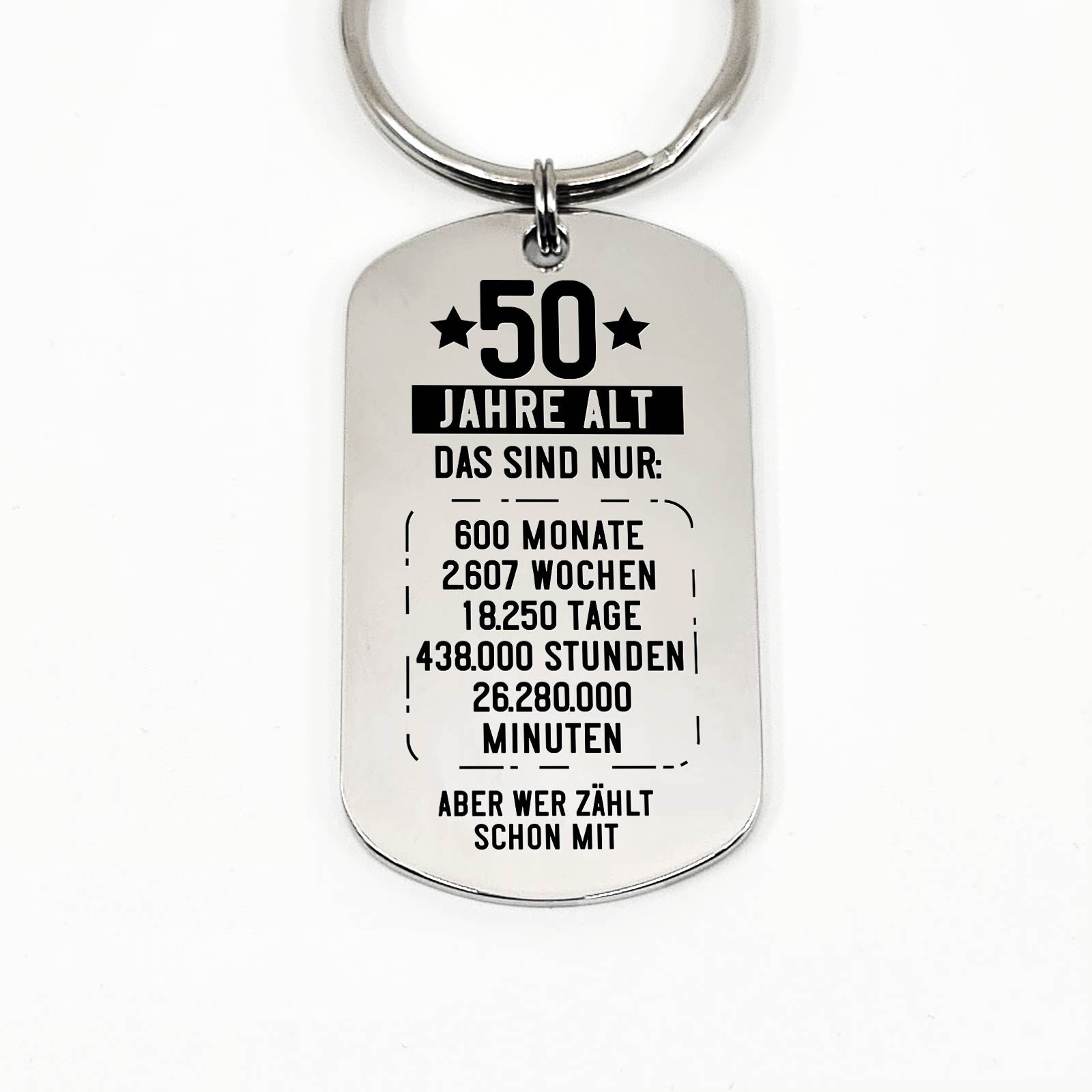 50. Geburtstag Schlüsselanhänger